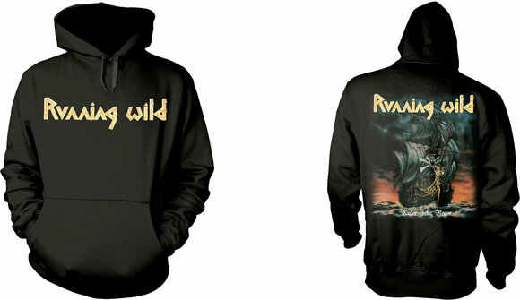 Running Wild Hoodie Under Jolly Roger Album Black L Muziker