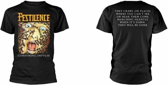 T-shirt Pestilence T-shirt Consuming Impulse Homme Black XL - 3