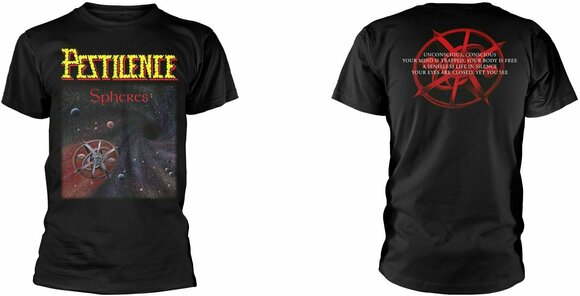 Shirt Pestilence Shirt Spheres Heren Black M - 3