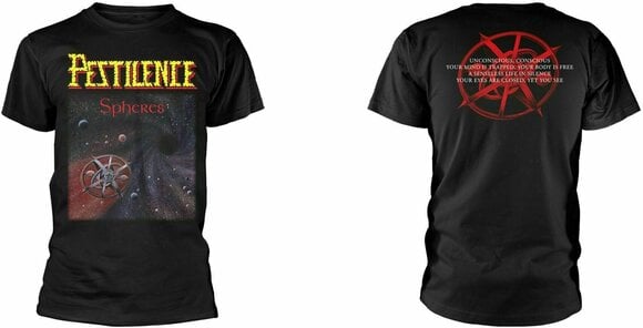 Shirt Pestilence Shirt Spheres Heren Black L - 3