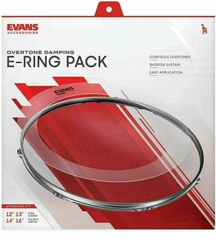 Tłumik do perkusji Evans ER-STANDARD E-Ring Standard Pack - 3