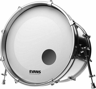 Resonant Drum Head Evans BD22RGCW EQ3 Coated White 22" White Resonant Drum Head - 2