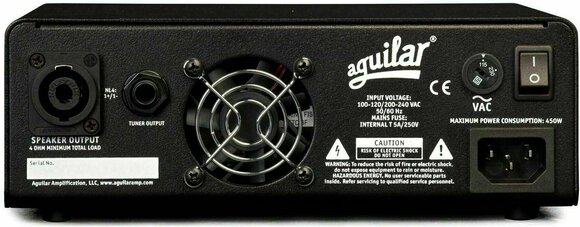 Amplificador solid-state de baixo Aguilar Tone Hammer 350 - 3