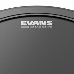 Parche de tambor Evans BD22EMADONX EMAD Onyx Coated 22" Parche de tambor - 2