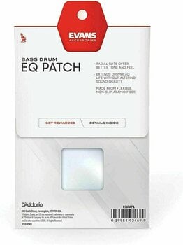 Basdrum slag sticker Evans EQPAF1 AF Patch Basdrum slag sticker - 3
