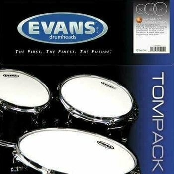 Drumhead Set Evans ETP-EC2SCTD-F EC2 Frosted Fusion Drumhead Set - 2