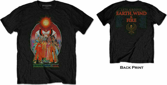T-Shirt Earth, Wind & Fire T-Shirt Unisex Let's Groove Black L - 3