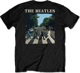 T-Shirt The Beatles Abbey Road & Logo (Back Print) Unisex Short Sleeve T-Shirt/Black/Short - 1