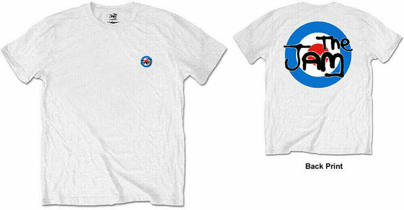 Skjorte The Jam Skjorte Target Logo Unisex White 2XL - 3