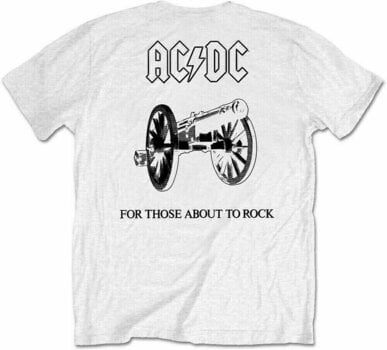 Maglietta AC/DC Maglietta About To Rock Bianca 2XL - 2