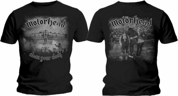 T-Shirt Motörhead T-Shirt Clean Your Clock B&W Unisex Black S - 3