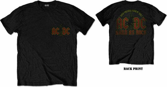Shirt AC/DC Shirt Hard As Rock Black 2XL - 3