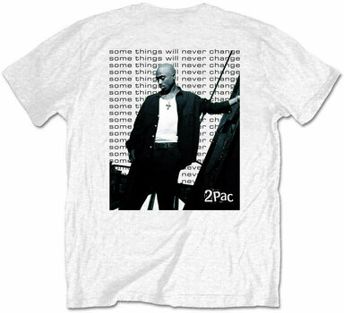 Shirt 2Pac Shirt Changes Back Repeat Unisex White S - 2