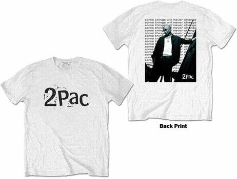 T-Shirt 2Pac T-Shirt Changes Back Repeat White XL - 3