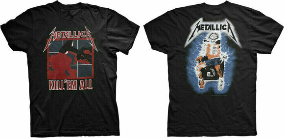 Maglietta Metallica Maglietta Kill 'Em All Unisex Nero L - 3