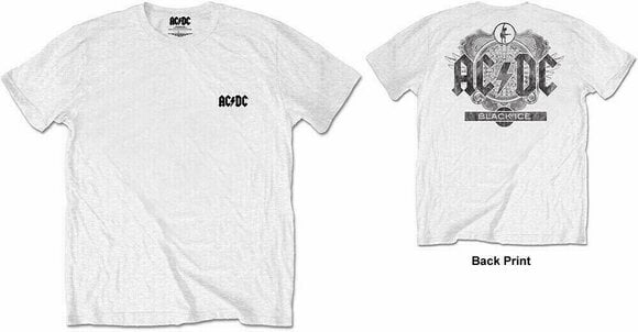Majica AC/DC Majica Black Ice Bela L - 3