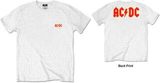 T-shirt AC/DC Logo (Back Print) White XL T-shirt - 2