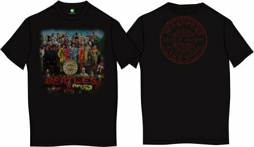 Shirt The Beatles Shirt Sgt Pepper Black 2XL - 2