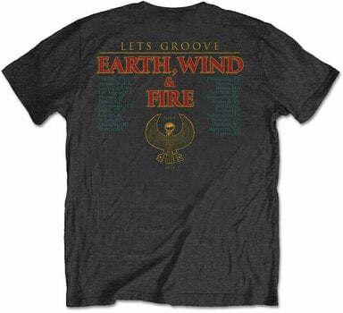 Shirt Earth, Wind & Fire Shirt Let's Groove (Back Print) Unisex Dark Grey M - 2