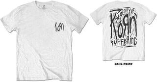 Camiseta de manga corta Korn Scratched Type Unisex Blanco - 2