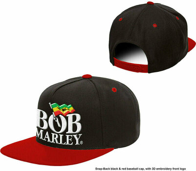 Kappe Bob Marley Kappe Logo Black - 3