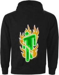 Capuchon Billie Eilish Airbrush Flames Blohsh Black - 1
