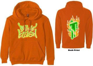 Hoodie Billie Eilish Hoodie Airbrush Flames Blohsh Orange M - 2