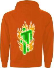 Hoodie Billie Eilish Hoodie Airbrush Flames Blohsh Orange L - 1