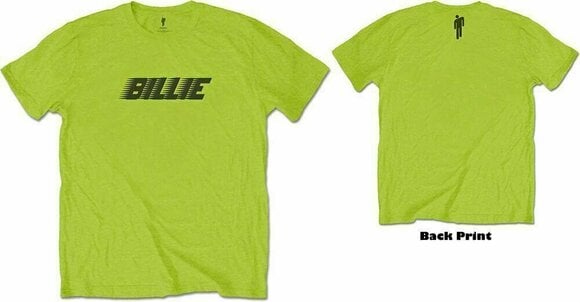 Skjorte Billie Eilish Skjorte Racer Logo & Blohsh Lime Green 2XL - 3