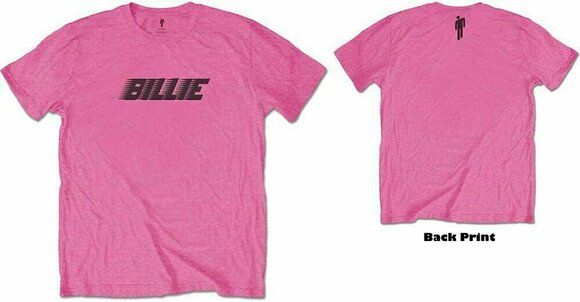T-shirt Billie Eilish T-shirt Racer Logo & Blohsh JH Pink M - 3