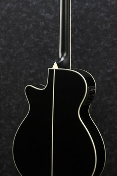 Jumbo elektro-akoestische gitaar Ibanez AEG 10 II Black - 2