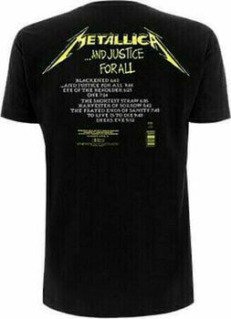 Maglietta Metallica Maglietta And Justice For All Tracks Unisex Black L - 2