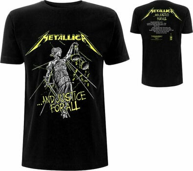 T-Shirt Metallica T-Shirt And Justice For All Tracks Unisex Black L - 3