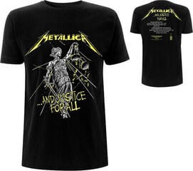 T-Shirt Metallica And Justice For All Tracks Unisex Black - 2