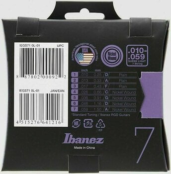 E-guitar strings Ibanez IEGS71 - 2