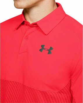Polo Under Armour Tour Tips Blocked Beta Red L - 4