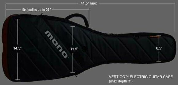 Tasche für E-Gitarre Mono Vertigo Tasche für E-Gitarre Schwarz - 5