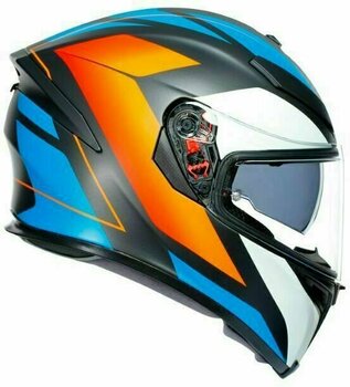 Helm AGV K-5 S Matt Black/Blue/Orange M/L Helm - 5