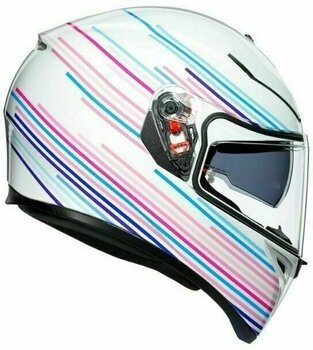 Helmet AGV K-3 SV Sakura Pearl White/Purple S/M Helmet - 5