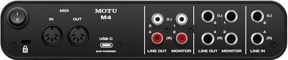 USB Audio Interface Motu M4 4-Channel USB C - 3