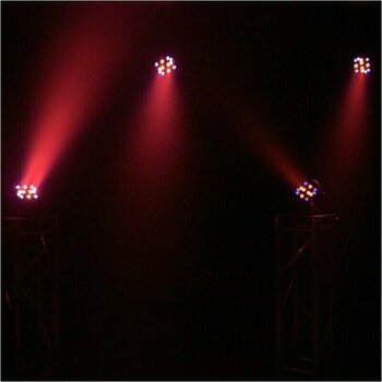 LED PAR Light4Me Black Par 30X3W RGBa-UV LED - 4
