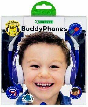 Headphones for children BuddyPhones Connect Blue - 6