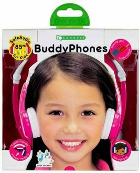 Hörlurar för barn BuddyPhones Connect Pink - 6
