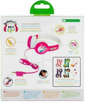 Headphones for children BuddyPhones Connect Pink - 7