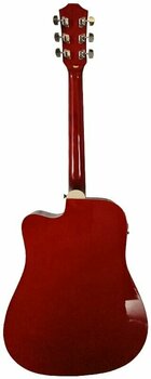 Dreadnought elektro-akoestische gitaar Aiersi SG028CE Red Sunburst - 2