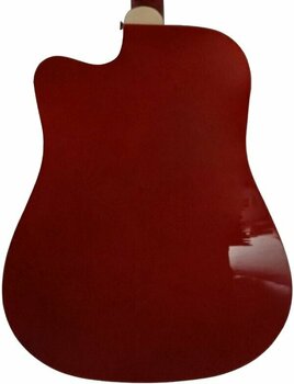 Dreadnought elektro-akoestische gitaar Aiersi SG028CE Red Sunburst - 4