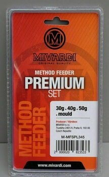 Visgewicht, voeder Mivardi Method Feeder Set Premium + Mould L 30 g-40 g-50 g - 7