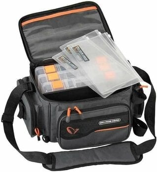 Fishing Backpack, Bag Savage Gear System Box Bag M 3 boxes & PP Bags - 2