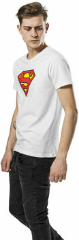 T-shirt Superman Logo White S T-shirt - 5