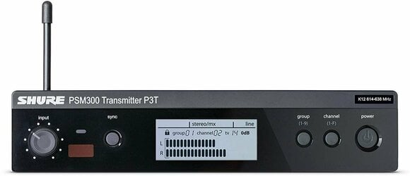 Monitorização intra-auricular sem fios Shure P3TERA112TW PSM 300 H20: 518–542 MHz - 2